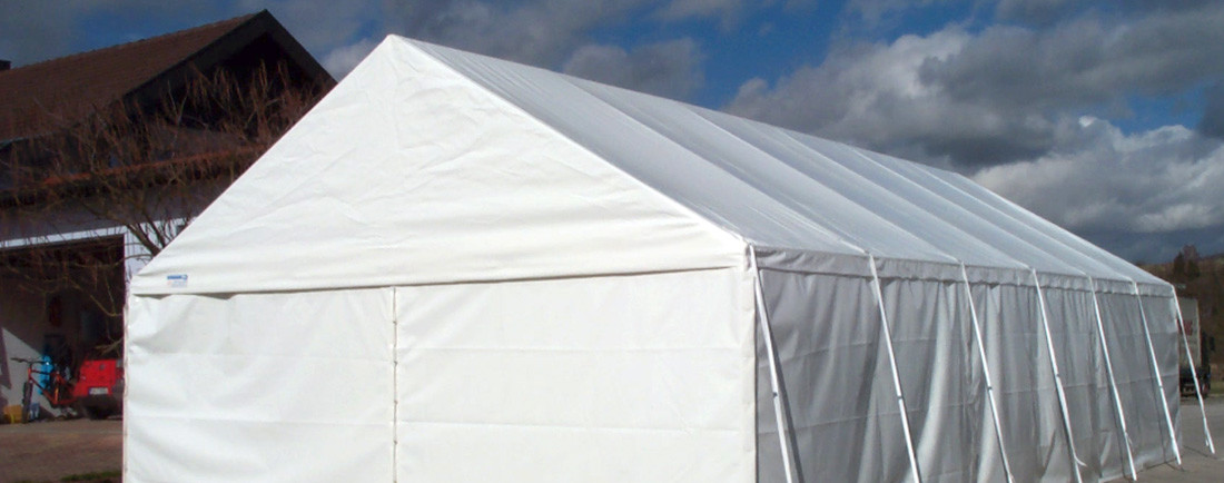 Zelte und Überdachungen
für jeden Einsatz.